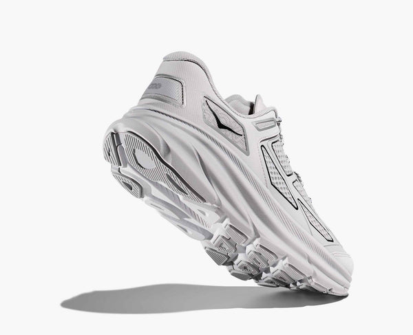 mens hoka clifton one9 (ash grey/silver)