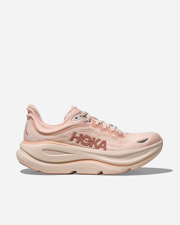womens hoka bondi 9 (rose latte/rose cream)