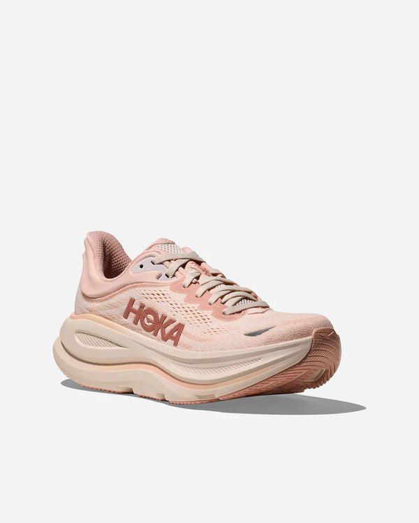 womens hoka bondi 9 (rose latte/rose cream)