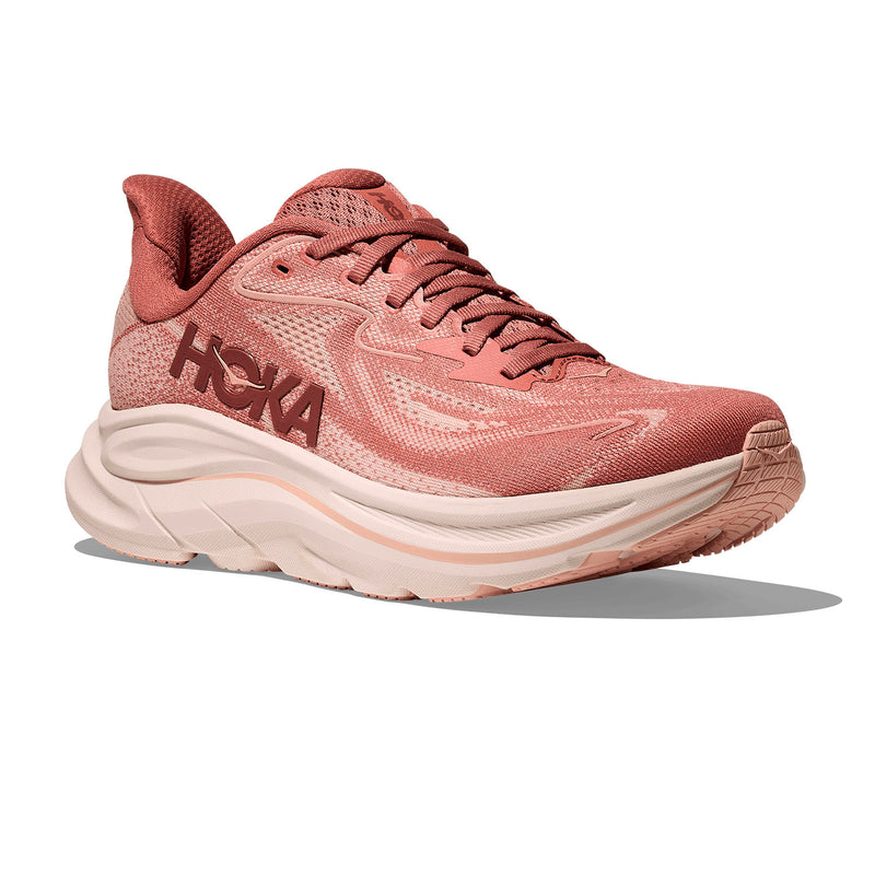 womens hoka clifton 10 (blush/rose latte)