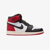 gradeschool jordan 1 retro high og (black toe)