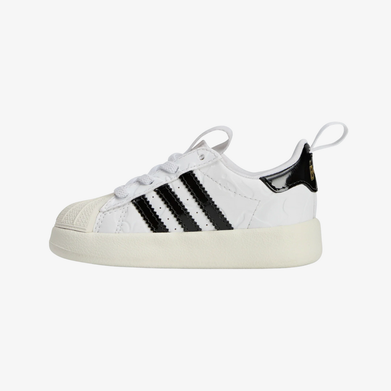 toddler adidas fom superstar 360 x bape (white/black/gold)