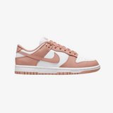 womens nike dunk low (white/rose whisper)