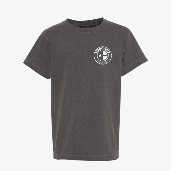 mens ridin dirty distressed og logo s/s tee (vintage black)