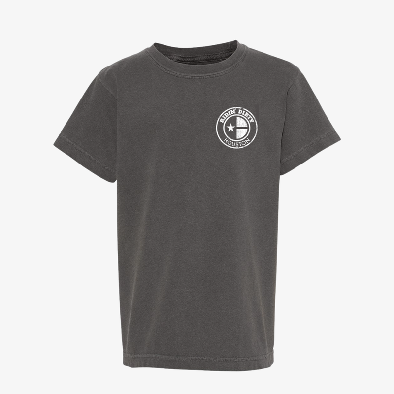 mens ridin dirty distressed og logo s/s tee (vintage black)