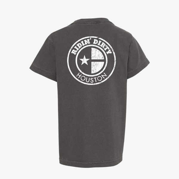 mens ridin dirty distressed og logo s/s tee (vintage black)