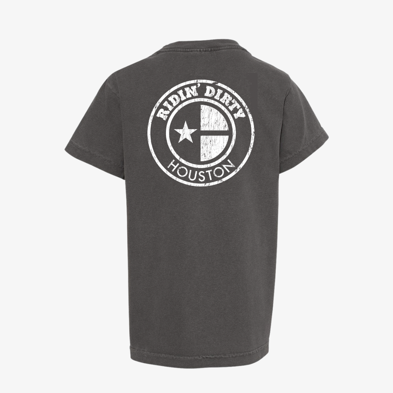 mens ridin dirty distressed og logo s/s tee (vintage black)