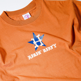 mens ridin' dirty bury me s/s tee (burnt orange/navy)