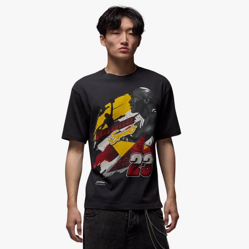 mens jordan vintage sport s/s tee (black)