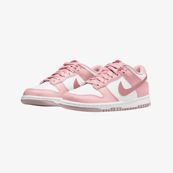 gradeschool nike dunk low (pink glaze/white)