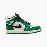 preschool jordan 1 mid se (pine green/black)