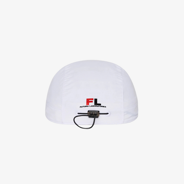 malbon x futura nylon bungee hat (white)