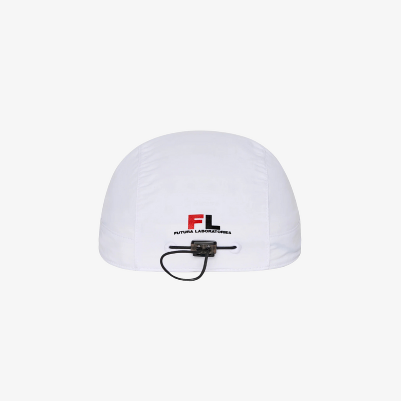 malbon x futura nylon bungee hat (white)