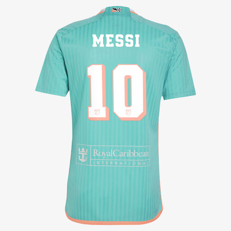 mens adidas inter miami lionel messi 2024 archive replica layer jersey (turquoise)