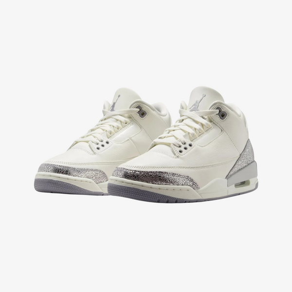 womens jordan 3 retro (sail/cement grey)