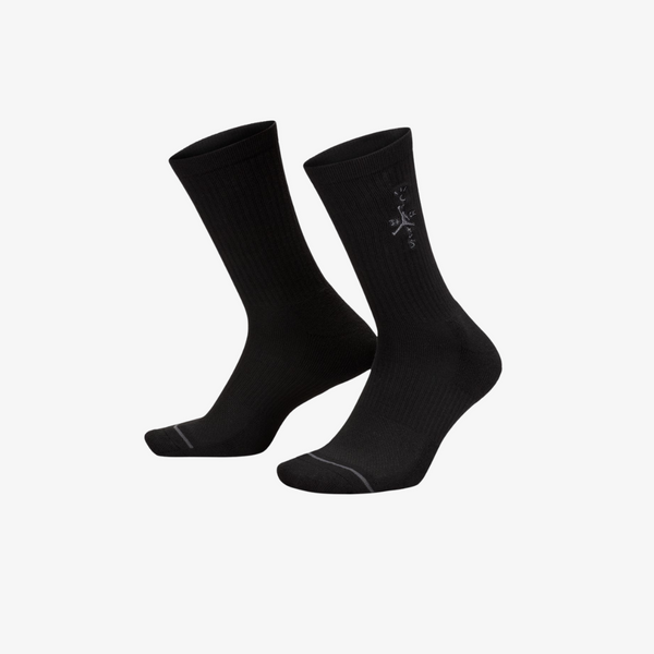 mens jordan x travis scott everday sock (black/smoke dark grey)