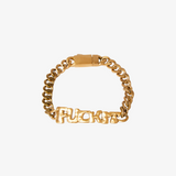 huf fuck it warped I.D. bracelet (gold)