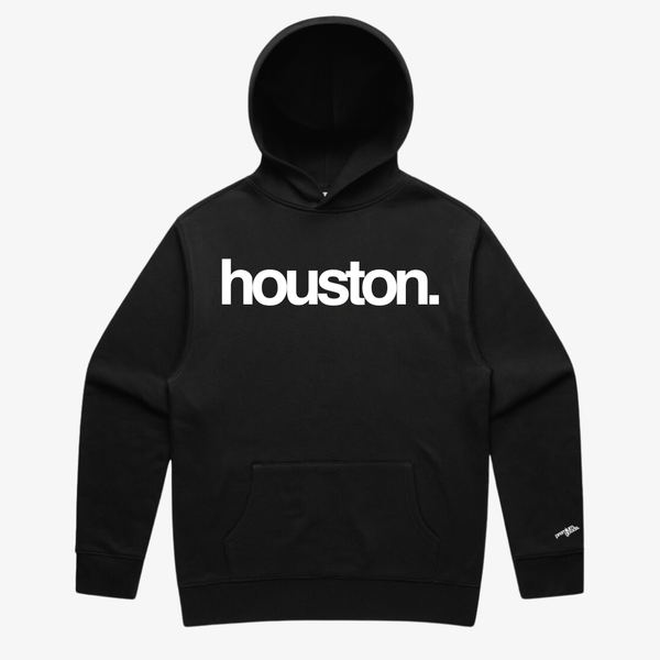 mens premiumgoods. houston. pullover hoodie (black/white)
