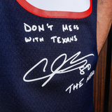 mens mitchell & ness x premiumgoods houston texans jersey 2005 andre johnson (navy)