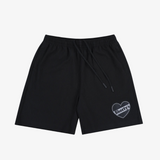 mens pleasures x shorty's heart sport shorts (black)