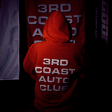 mens pg auto club pullover hoodie "flag" (red)