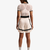 womens nike sportswear chill knit crop top (chalk)