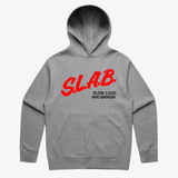mens ridin dirty slab partnership pullover hoodie (heather grey)