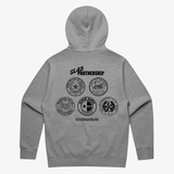 mens ridin dirty slab partnership pullover hoodie (heather grey)