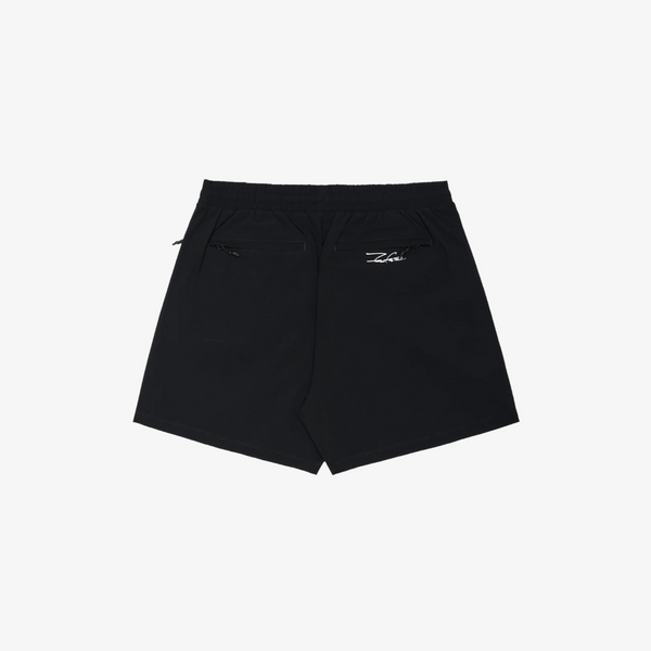 mens malbon x futura tag tech short (black)
