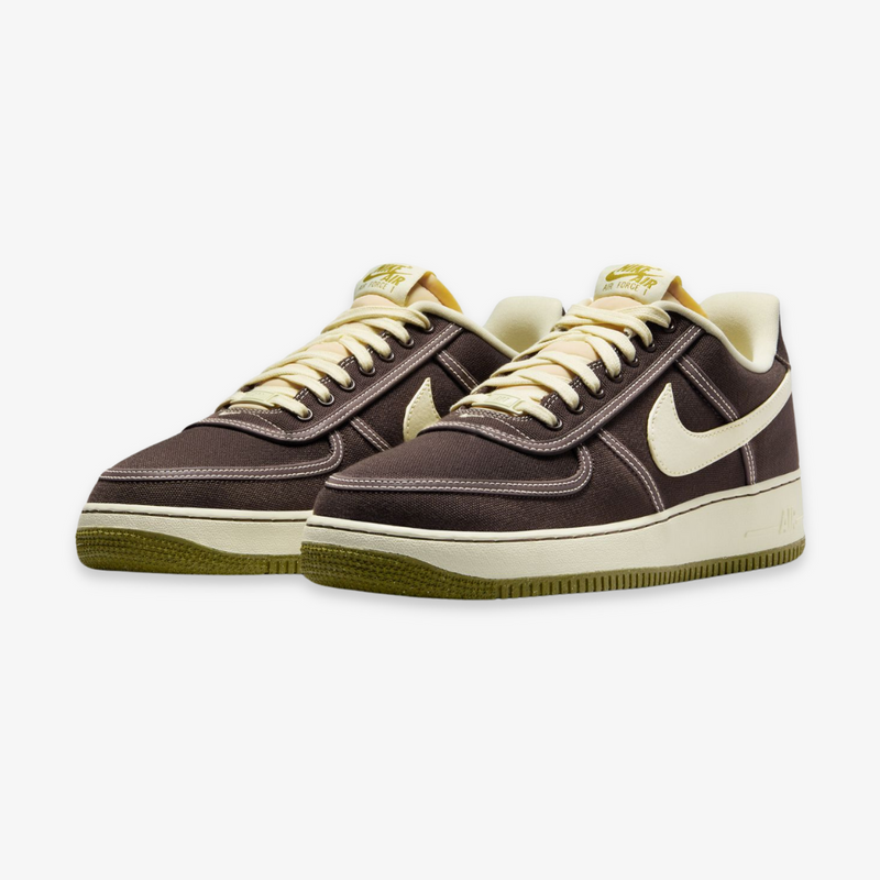mens nike air force 1 (baroque brown/pacific moss)
