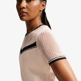 womens nike sportswear chill knit crop top (chalk)