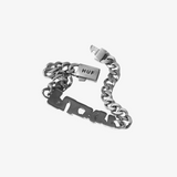 huf fuck it warped I.D. bracelet (silver)