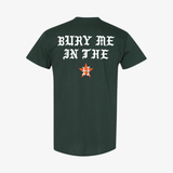 mens ridin' dirty bury me s/s tee (moss)