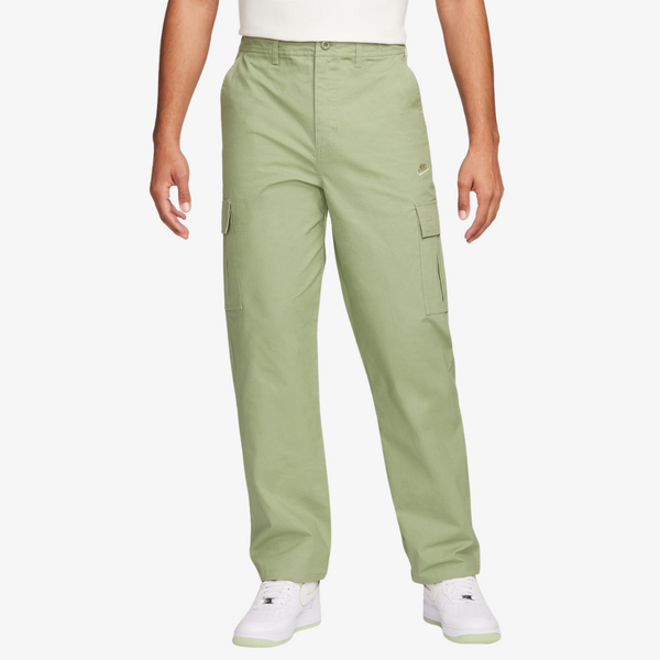 mens nike club cargo pants (oil green)