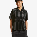 womens nike sportswear oversized jersey (black)