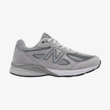 mens new balance made in the usa 990v4 core (grey/silver)