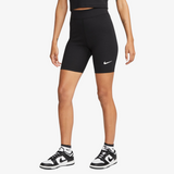 womens nike sportswear classic high-waisted 8" biker shorts (black)