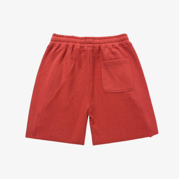 mens honor the gift panel terry shorts (brick)