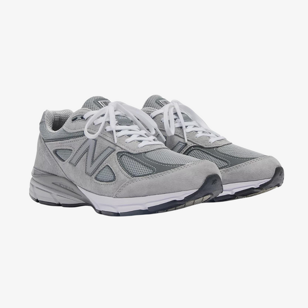 mens new balance made in the usa 990v4 core (grey/silver)