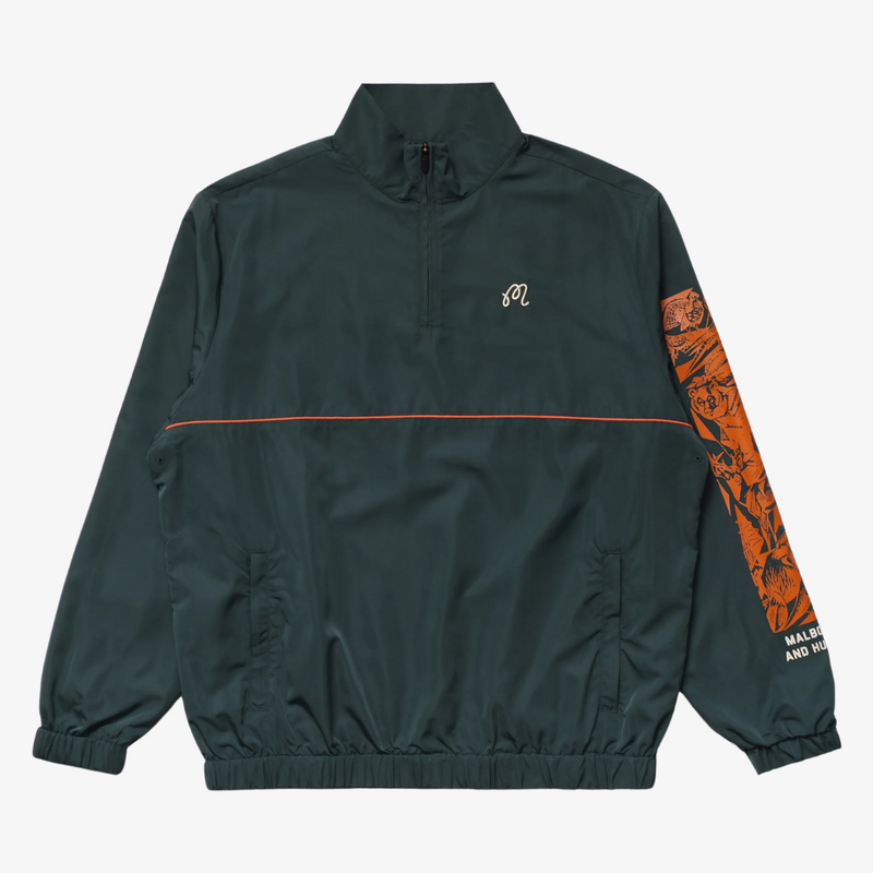 mens malbon golf hunt club windbreaker (forest green)