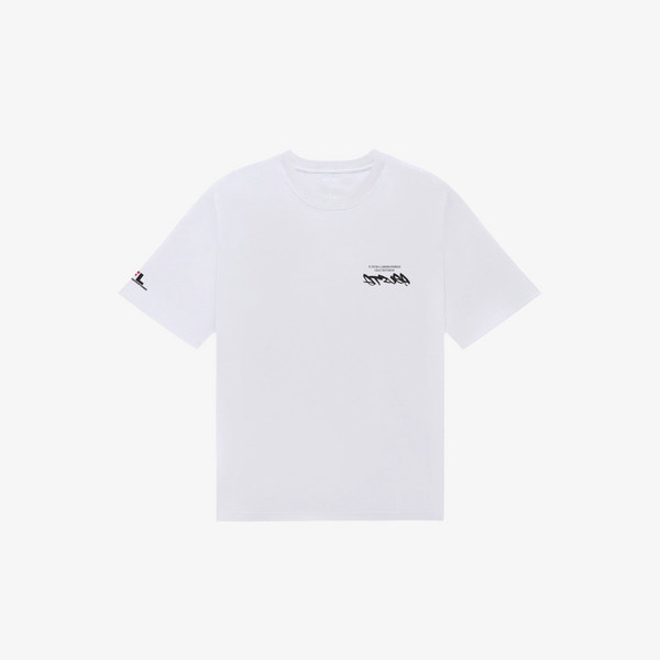 mens malbon x futura buckets s/s tee (white)