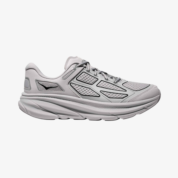 mens hoka clifton one9 (ash grey/silver)
