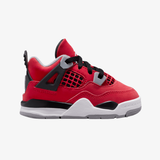 toddler jordan 4 retro "toro" (fire red/cement grey)