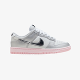 womens nike dunk low lx (photon dust/metallic silver)