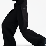 womens nike sportswear tech fleece high waisted pant (black)