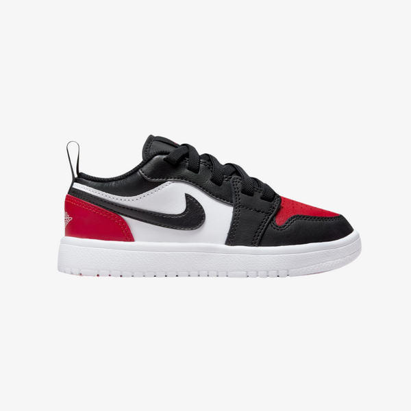 preschool jordan 1 low alt (white/black/red)