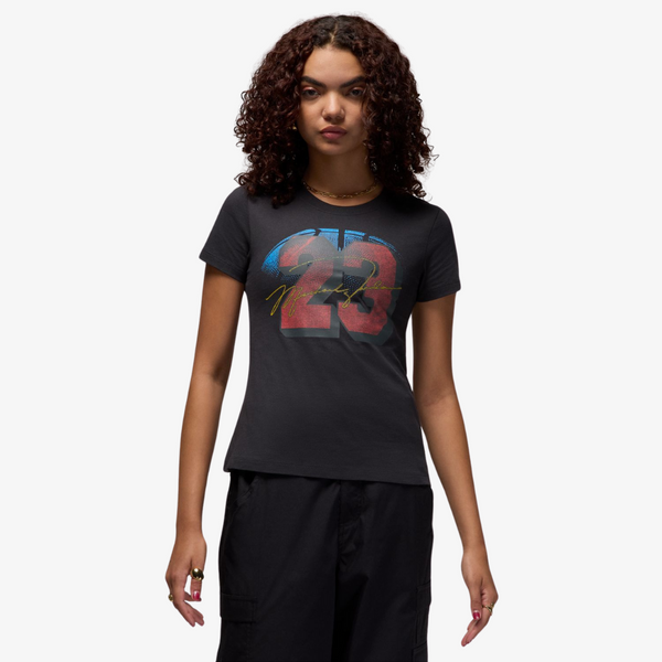 womens jordan s/s tee (black)