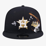 new era houston astros tasmanian devil swing 9fifty snapback (navy)