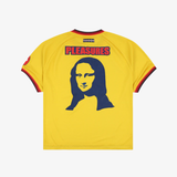 mens pleasures mona sport shirt (yellow)