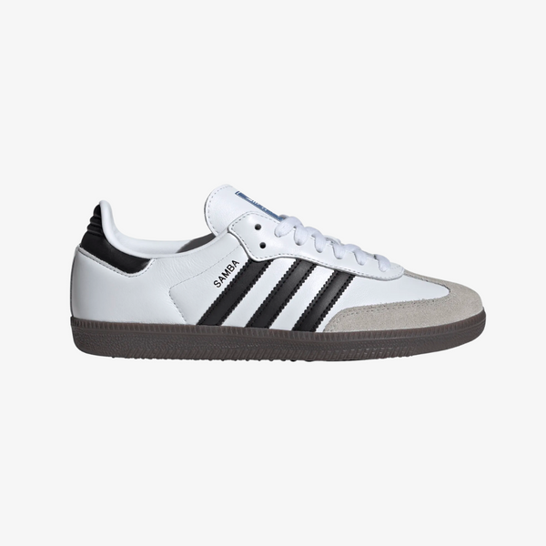womens adidas samba (white/black/gum)